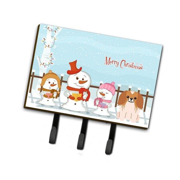 Carolines Treasures BB2434TH68 Merry Christmas Carolers Pekingnese Red & White Leash or Key Holder BB2434TH68 - main